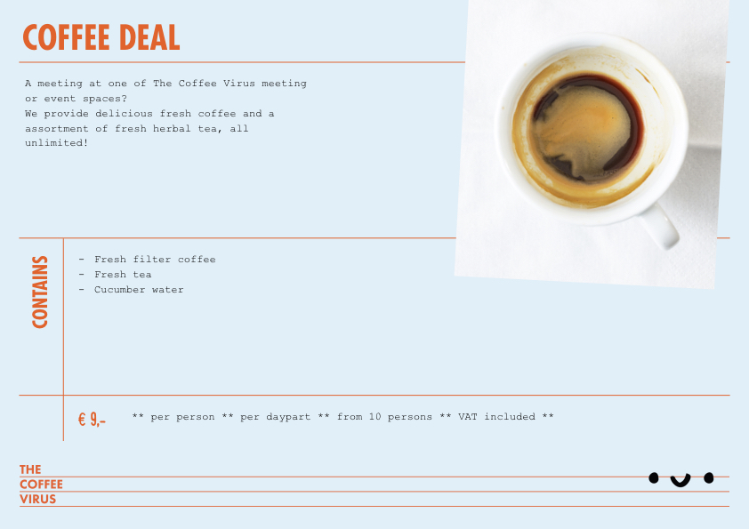 Catering card coffee deal